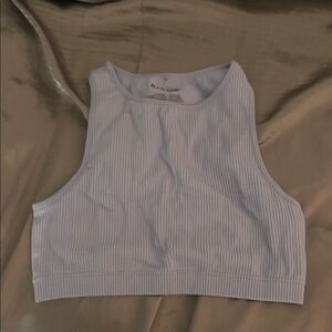 Garage Light Purple Ribbed Crop Top